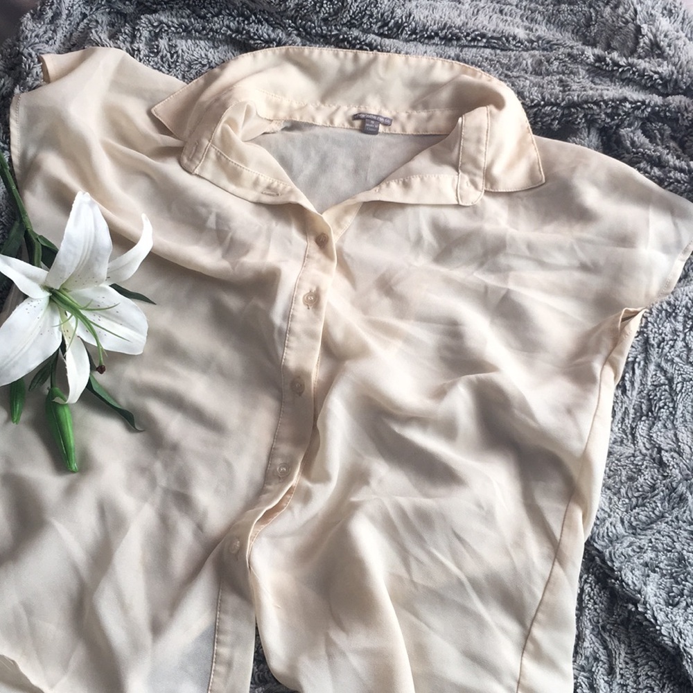 Sheer beige top
